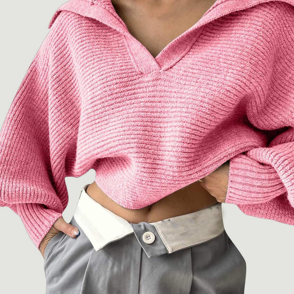 
                      
                        Johnny Collar Long Sleeve Sweater
                      
                    