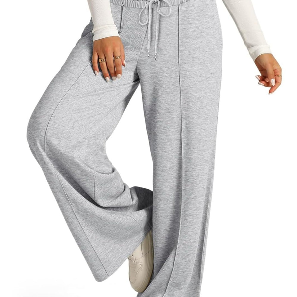 
                      
                        Drawstring Elastic Waist Wide Leg Pants Pocketed
                      
                    