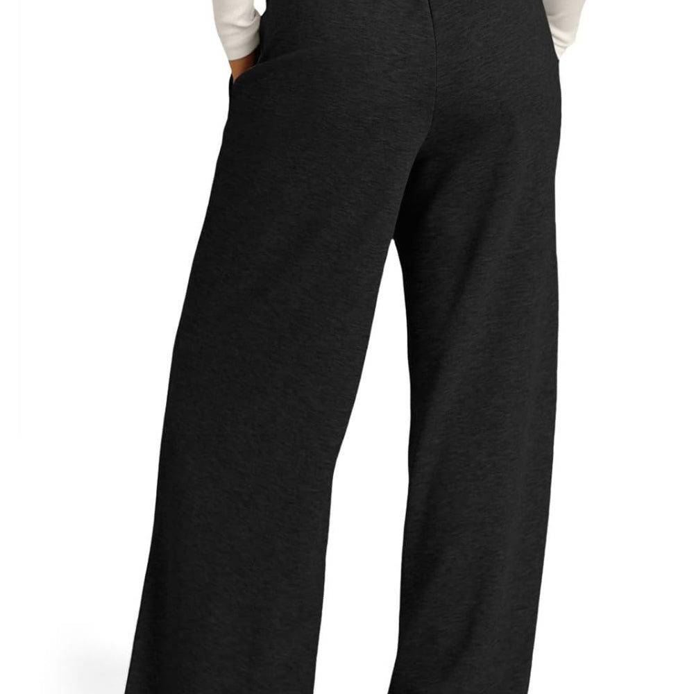 
                      
                        Drawstring Elastic Waist Wide Leg Pants Pocketed
                      
                    