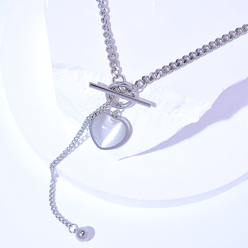 
                      
                        Titanium Steel Heart Necklace
                      
                    