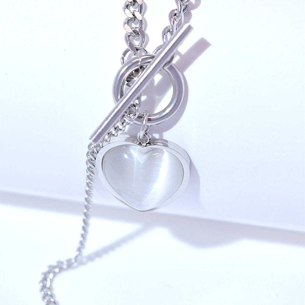 
                      
                        Titanium Steel Heart Necklace
                      
                    