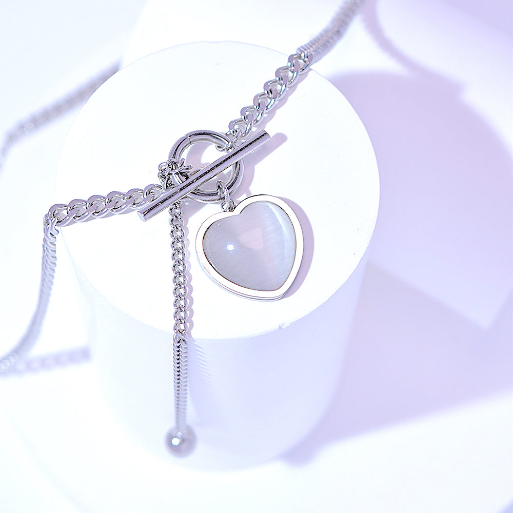 
                      
                        Titanium Steel Heart Necklace
                      
                    
