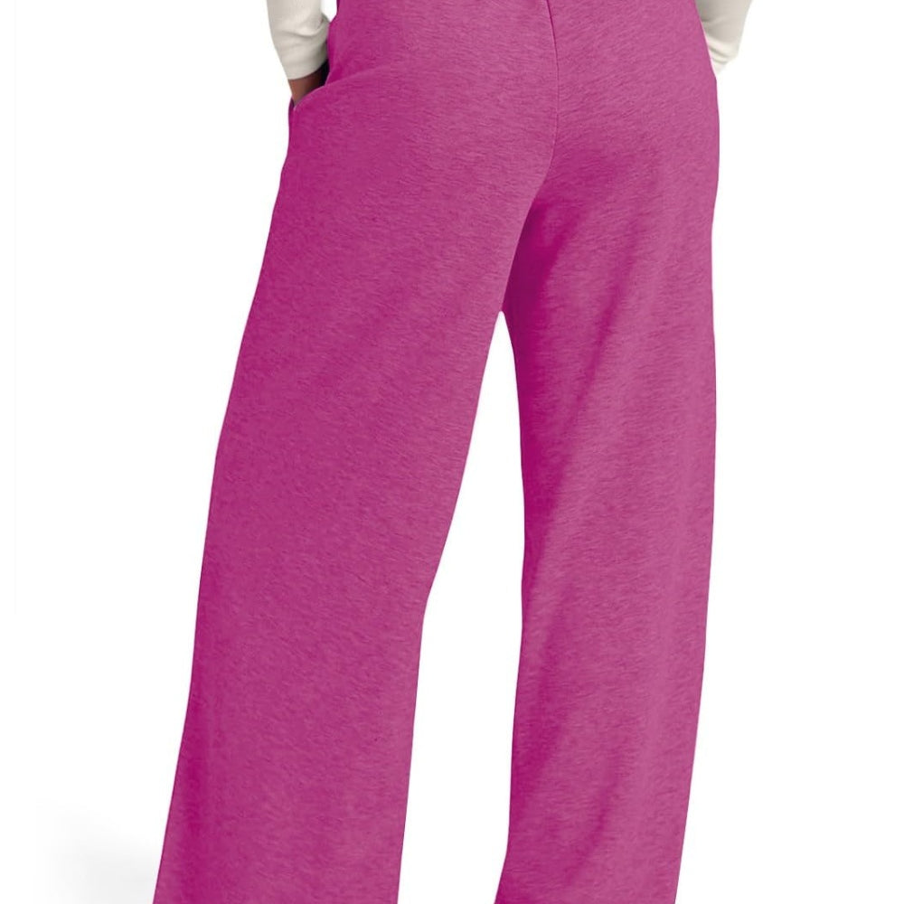 
                      
                        Drawstring Elastic Waist Wide Leg Pants Pocketed
                      
                    