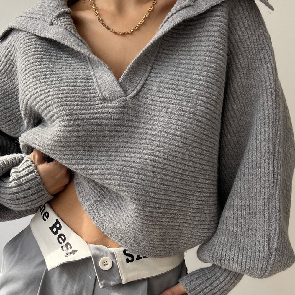 
                      
                        Johnny Collar Long Sleeve Sweater
                      
                    