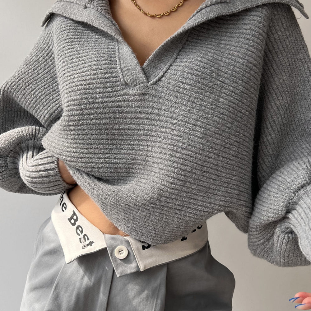 
                      
                        Johnny Collar Long Sleeve Sweater
                      
                    