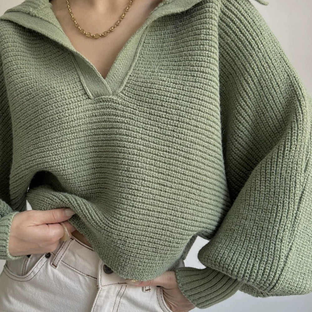 
                      
                        Johnny Collar Long Sleeve Sweater
                      
                    