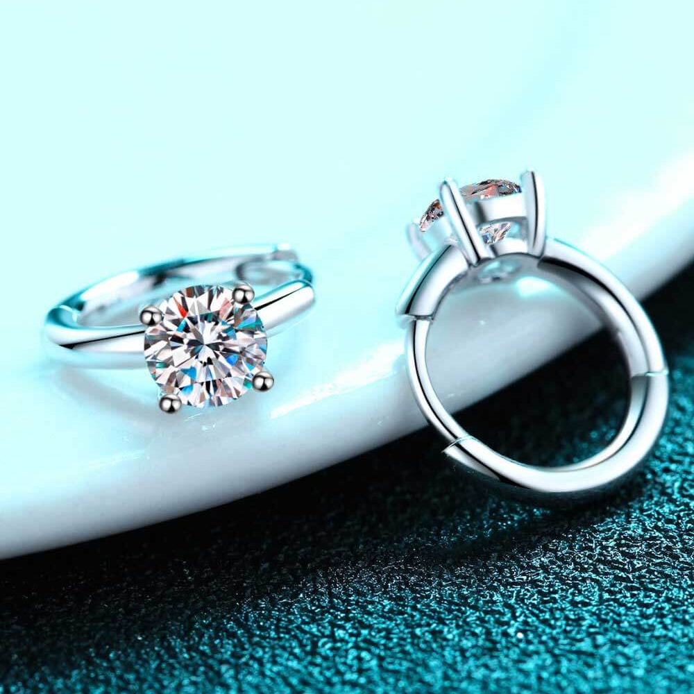 
                      
                        Moissanite Huggie Earrings
                      
                    