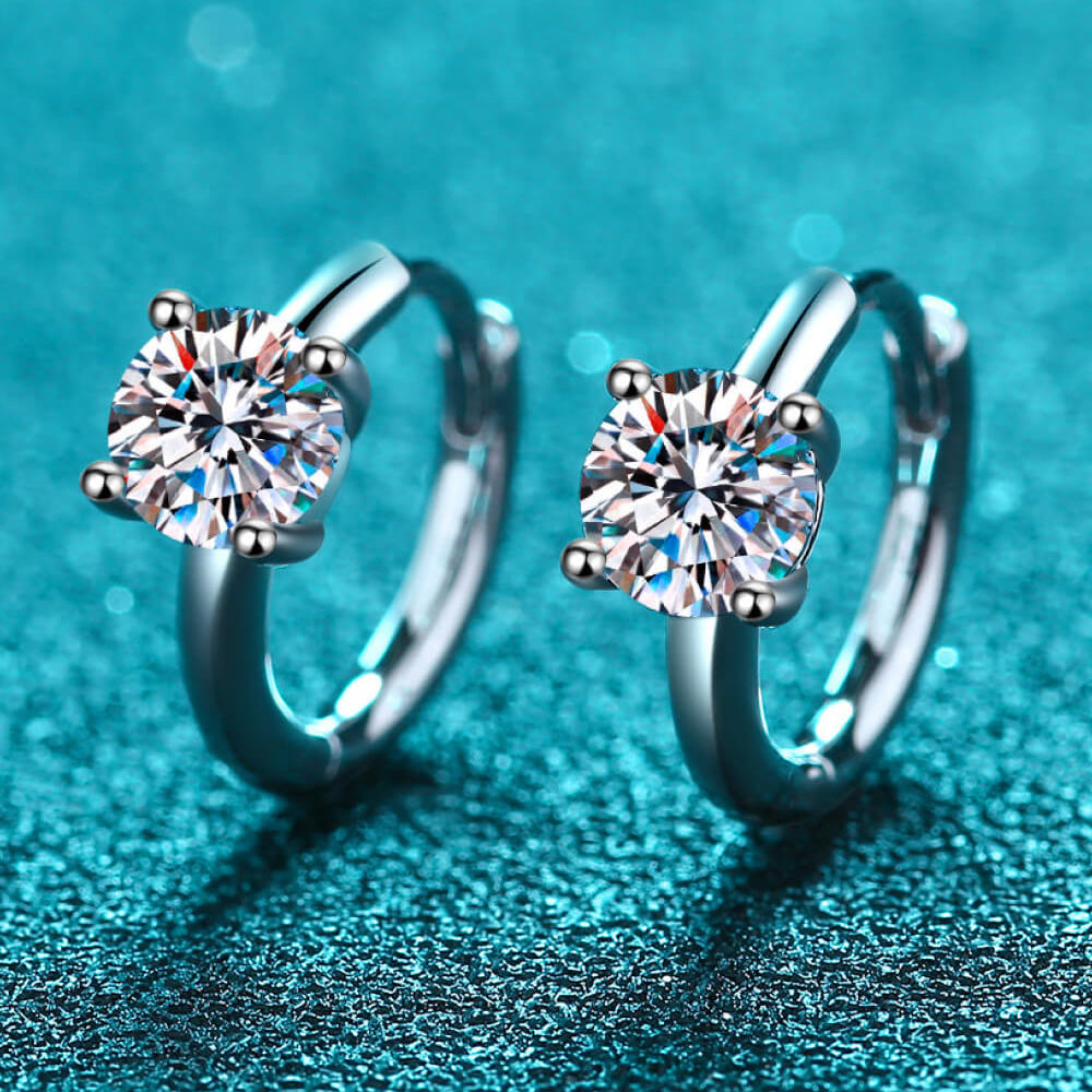 
                      
                        Moissanite Huggie Earrings
                      
                    