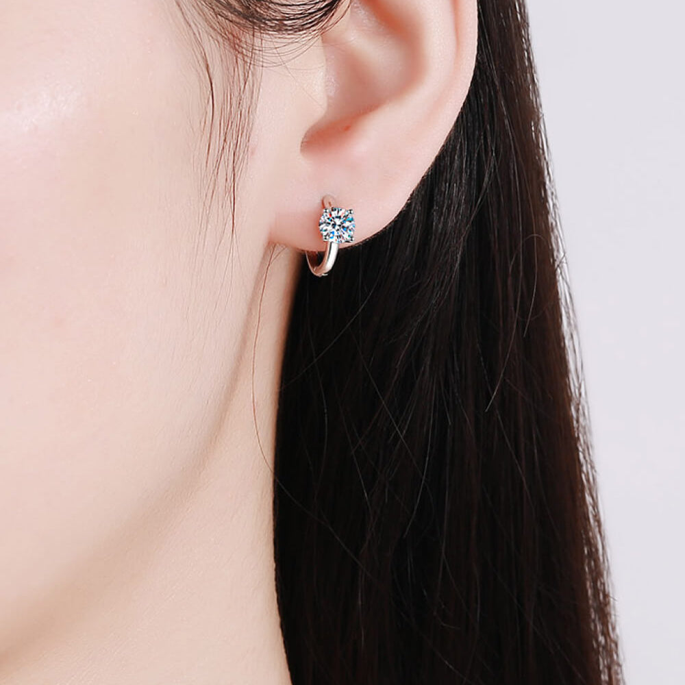 
                      
                        Moissanite Huggie Earrings
                      
                    
