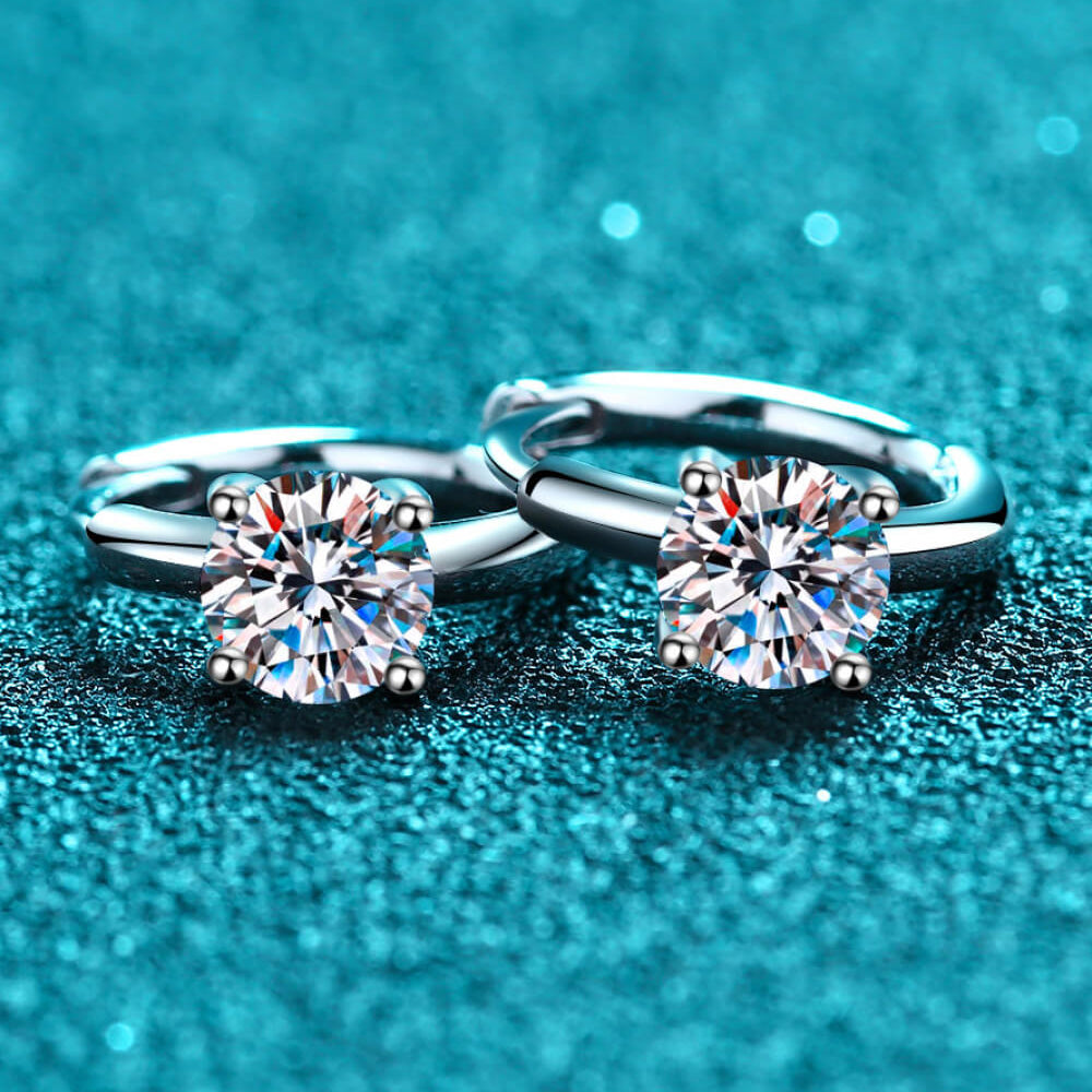 
                      
                        Moissanite Huggie Earrings
                      
                    